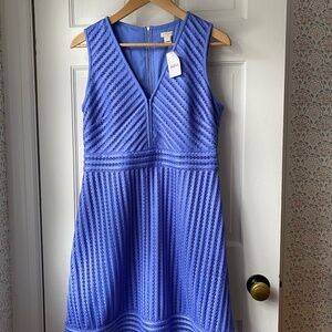 Cornflower blue J Crew V Neck Dress Size 8